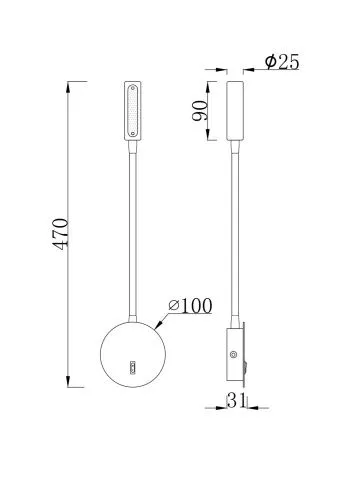 Бра Maytoni Stem C035WL-L3CH3K  фото 8