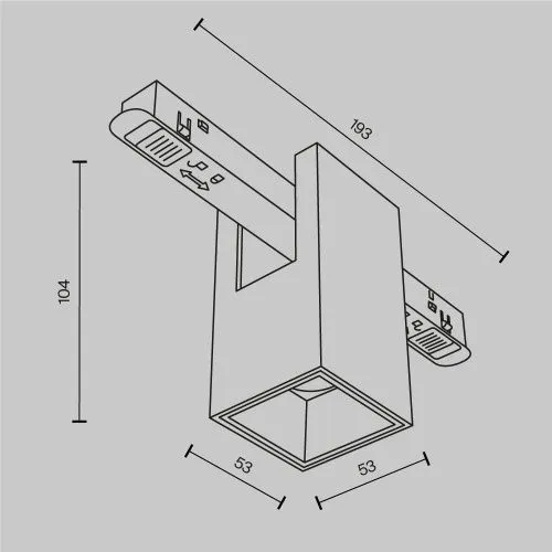 Трековый светильник Technical TR121-2-7W3K-BS  фото 3