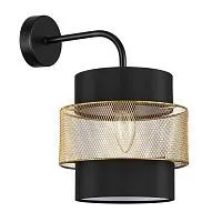 Бра LUMION  8003/1W ANIMAISA металл; текстиль/черный; золотой 